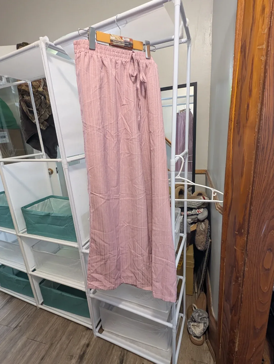 Shein Pink Wide Leg Pants - 1XL