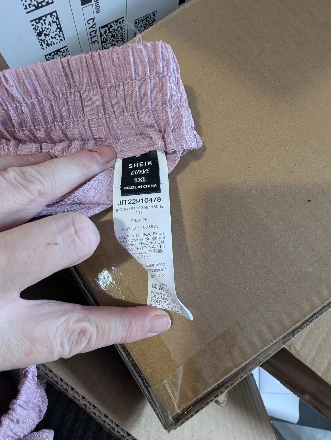 Shein Pink Wide Leg Pants - 1XL image indicator(3)