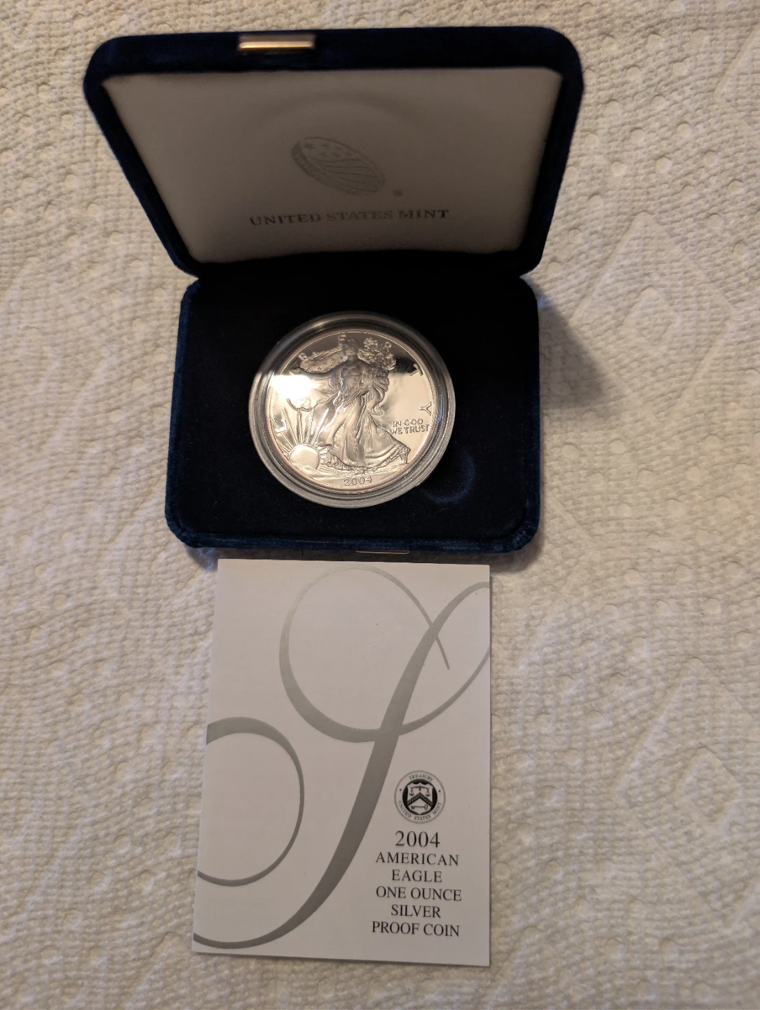 2004 Silver American Eagle One Dollar Proof Coin - photo 4