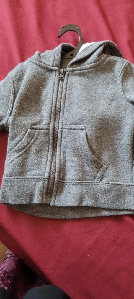 Grey Baby Zip-Up Hoodie #Cleanout