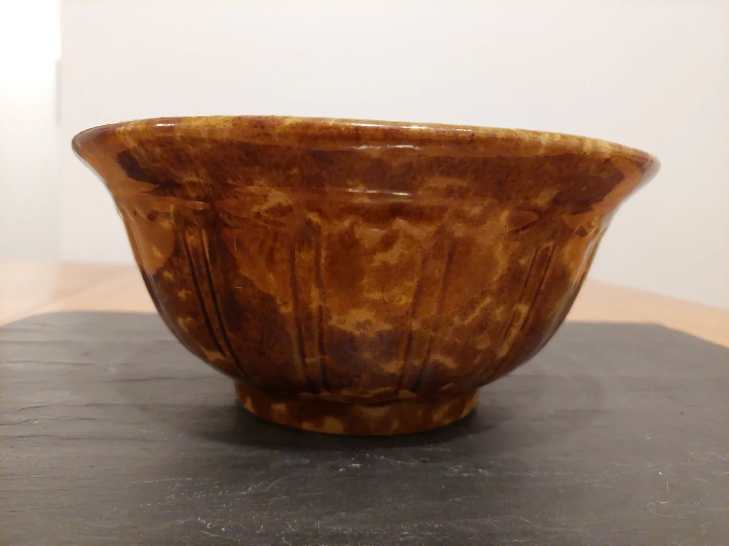 Vintage Brown Speckled Bowl