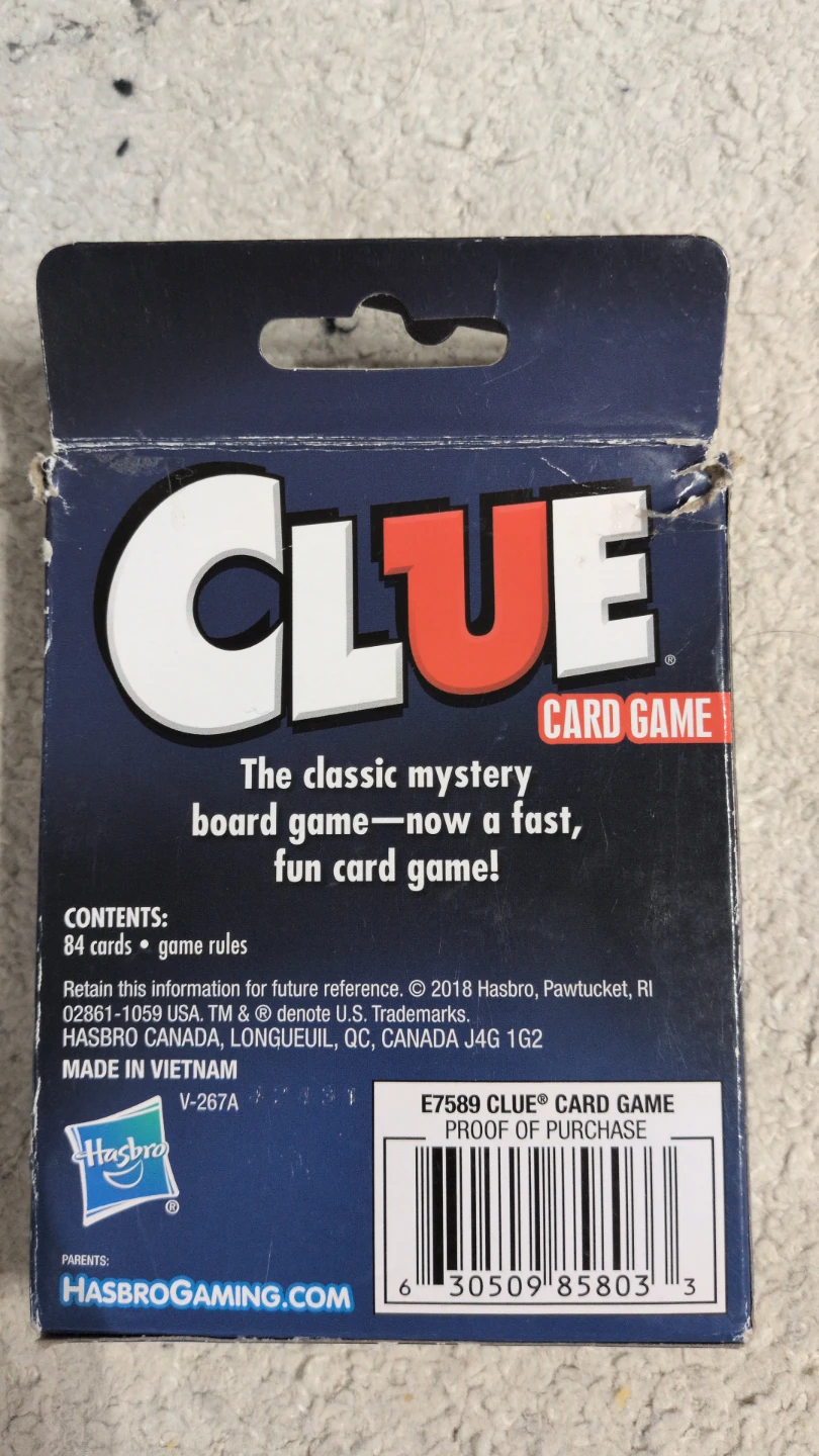 Clue Card Game - Classic Mystery - photo 2
