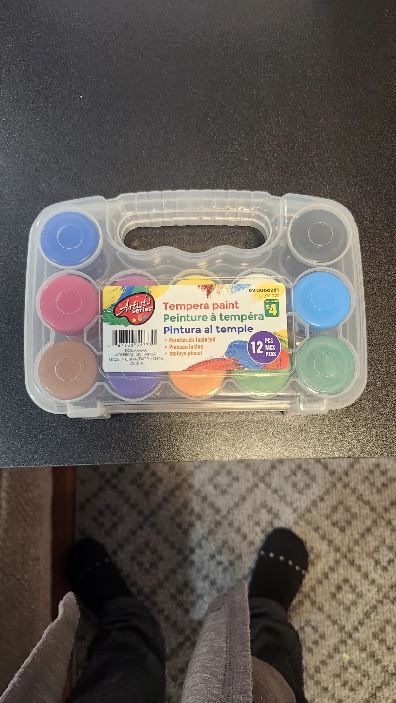 Artist's Series Tempera Paint Set - 12 Colours