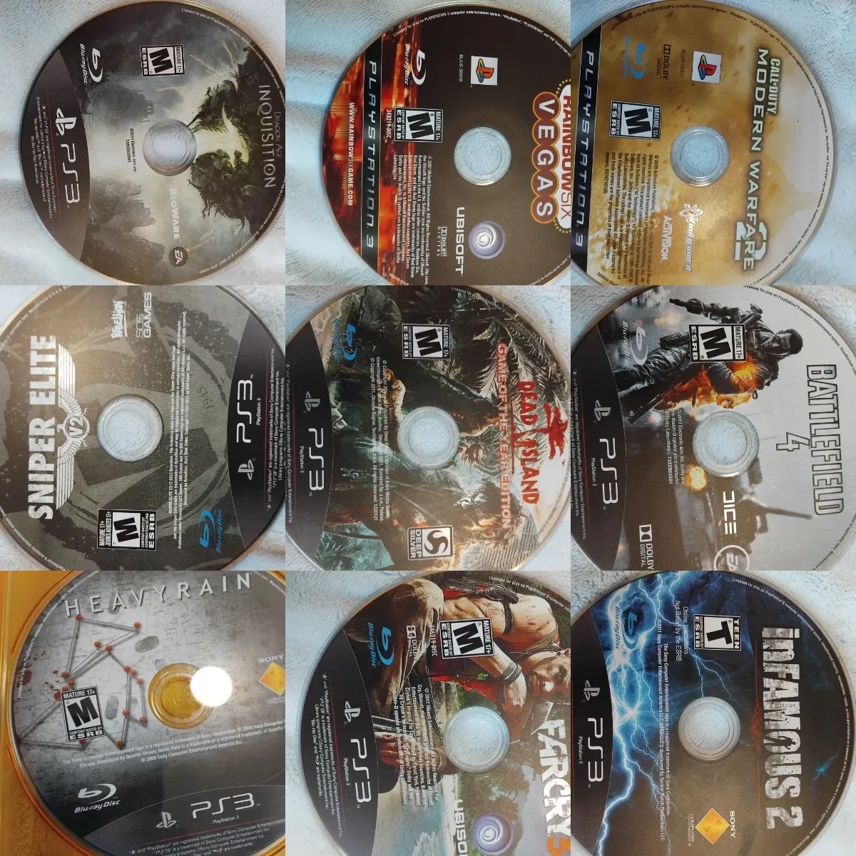 PS3 Game Bundle - Call of Duty, Battlefield, Far Cry & More!