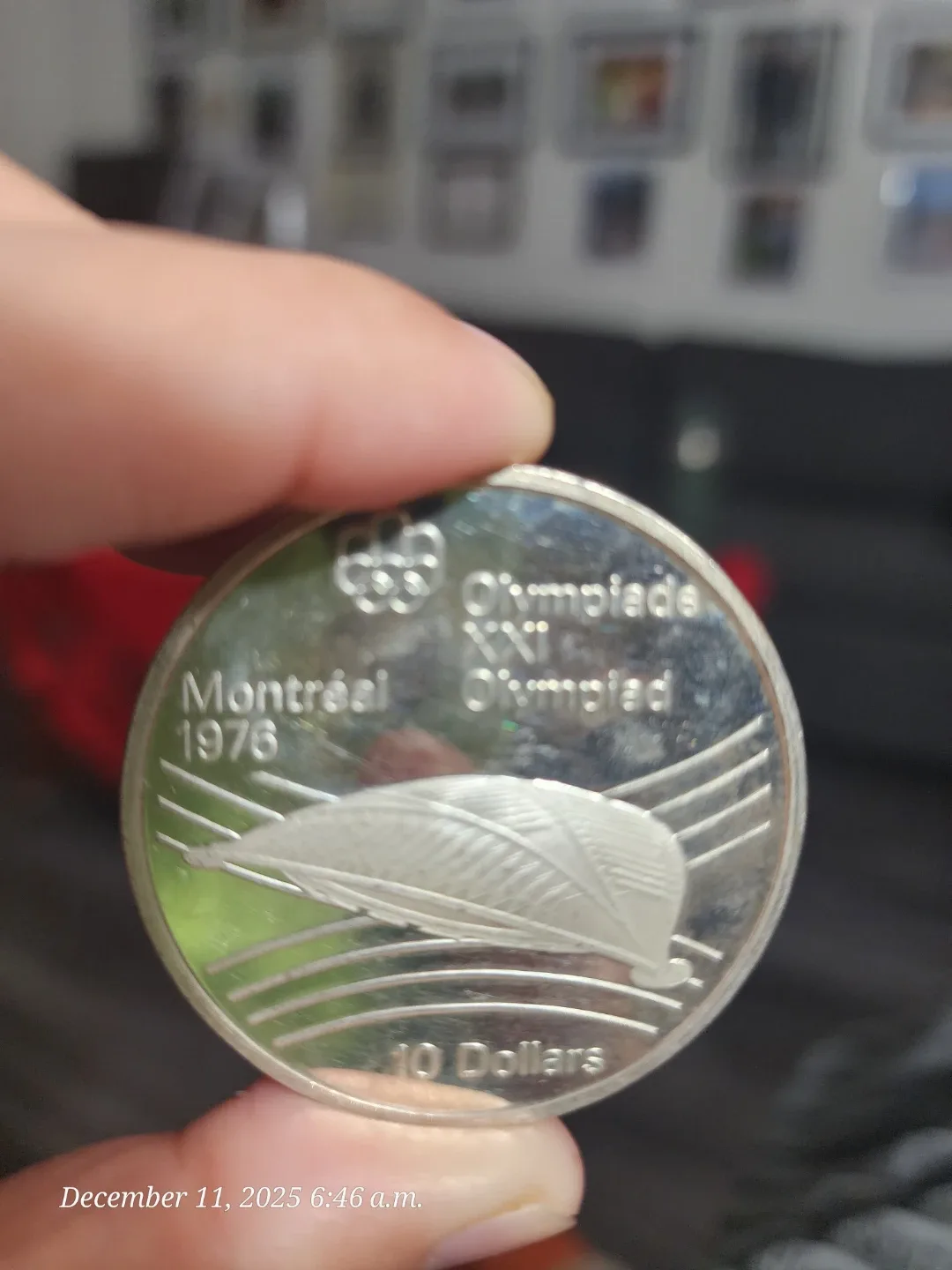 1976 Montreal Olympics $10 Silver Coin