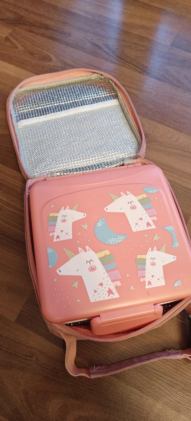 Pink Unicorn Lunch Box with Utensils - photo 2