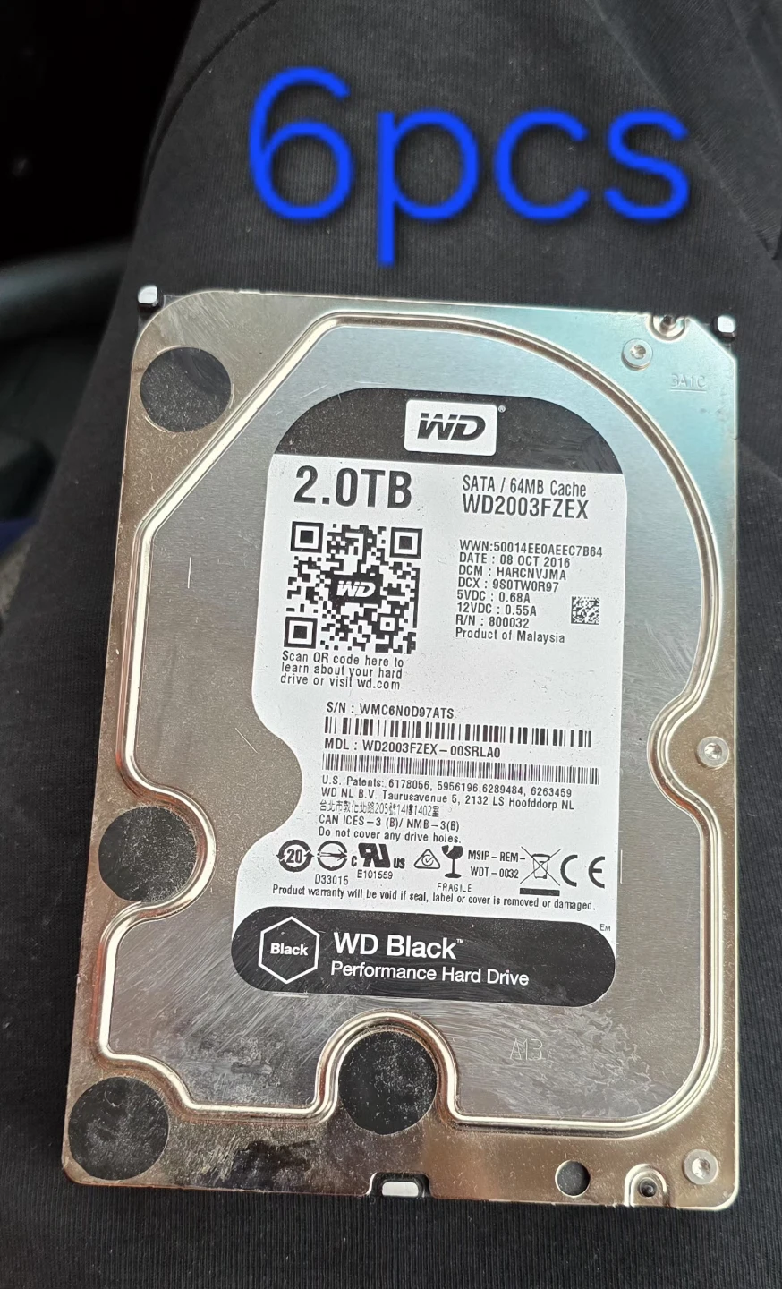 2 TB hard drive 3pcs