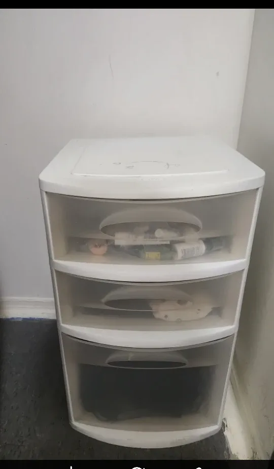 Sterilite 3-Drawer White Storage Tower