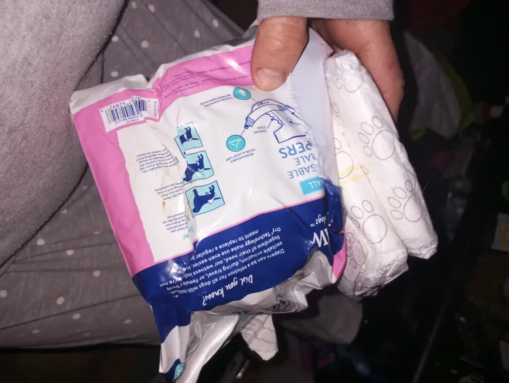 Top Paw Small Disposable Female Dog Diapers - 12 Count