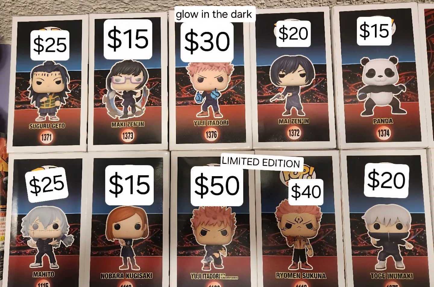 Funko Pop! Animation Jujutsu Kaisen Figures #cleanout