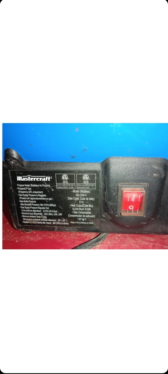 Mastercraft Propane Heater image indicator(2)
