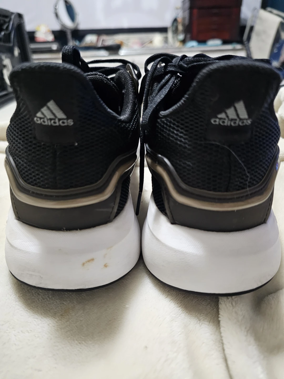 Womens  Adidas EQ 19 Running Shoes - Black - photo 3