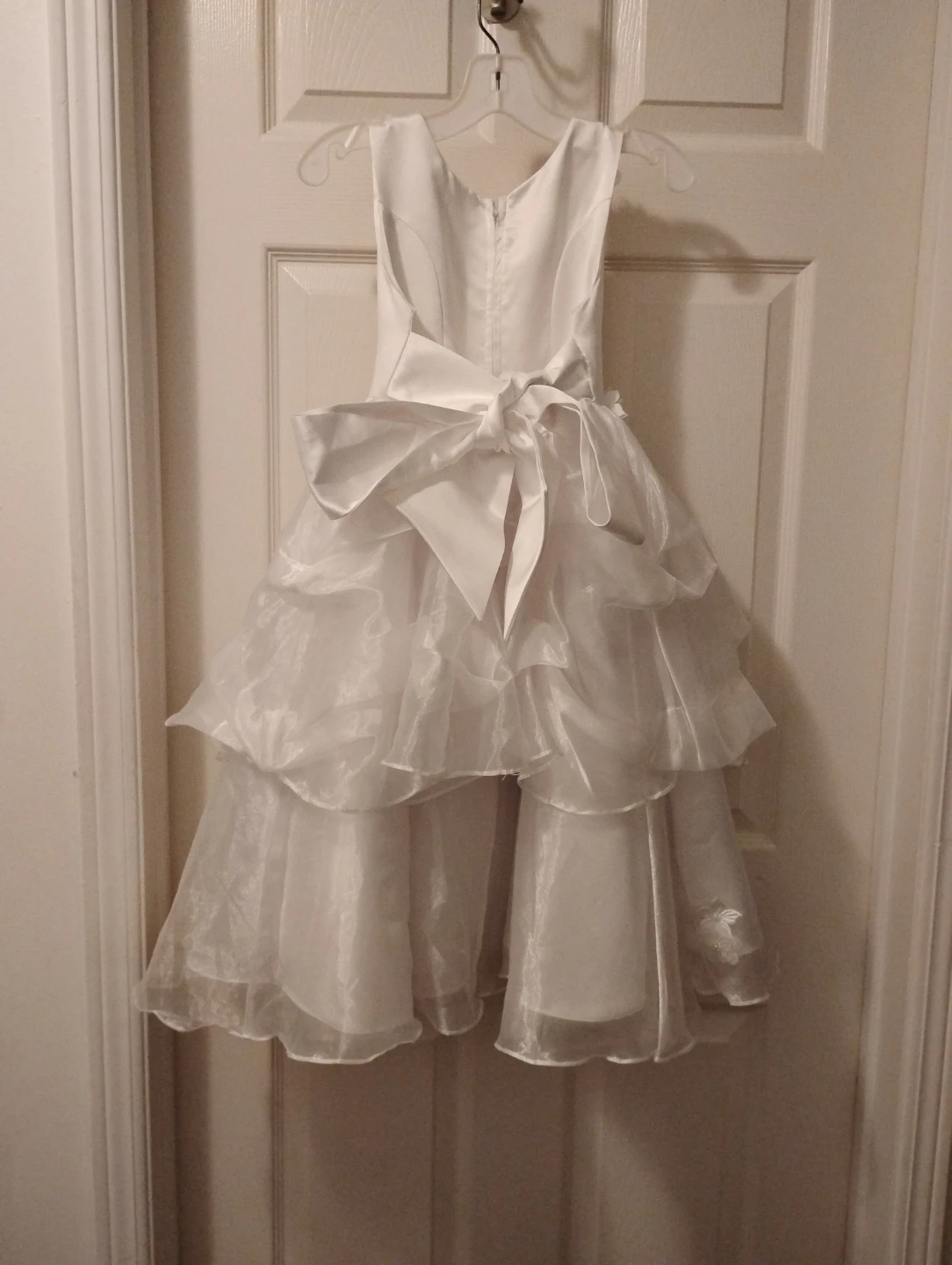 White layered flower girl dress - photo 2