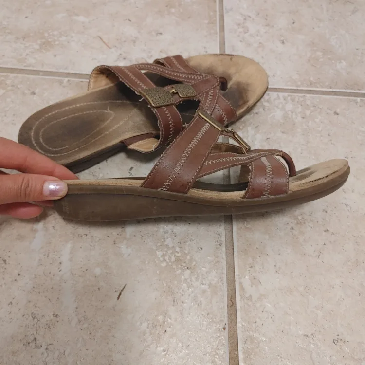 Brown Leather Sandals size 9