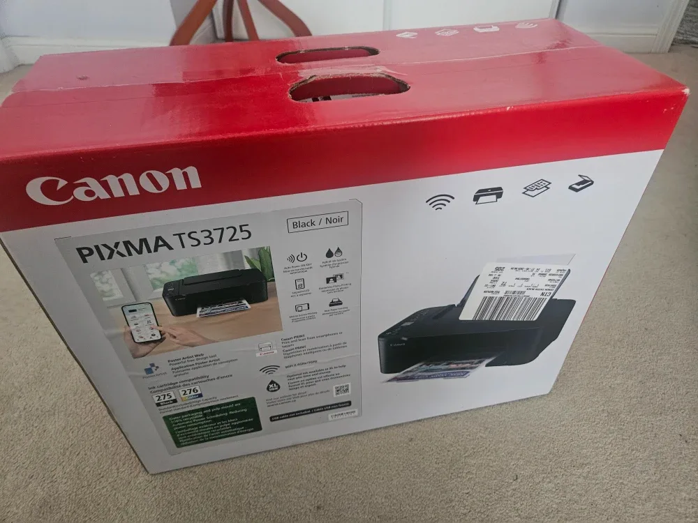 New Canon PIXMA TS3725 Black Printer image indicator(2)