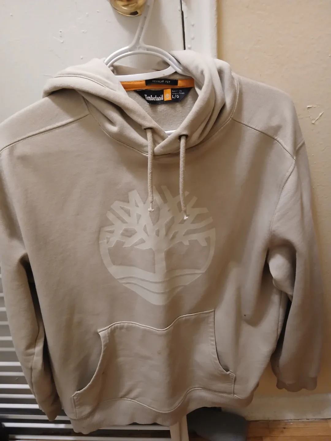 Timberland Beige Hoodie - Size L