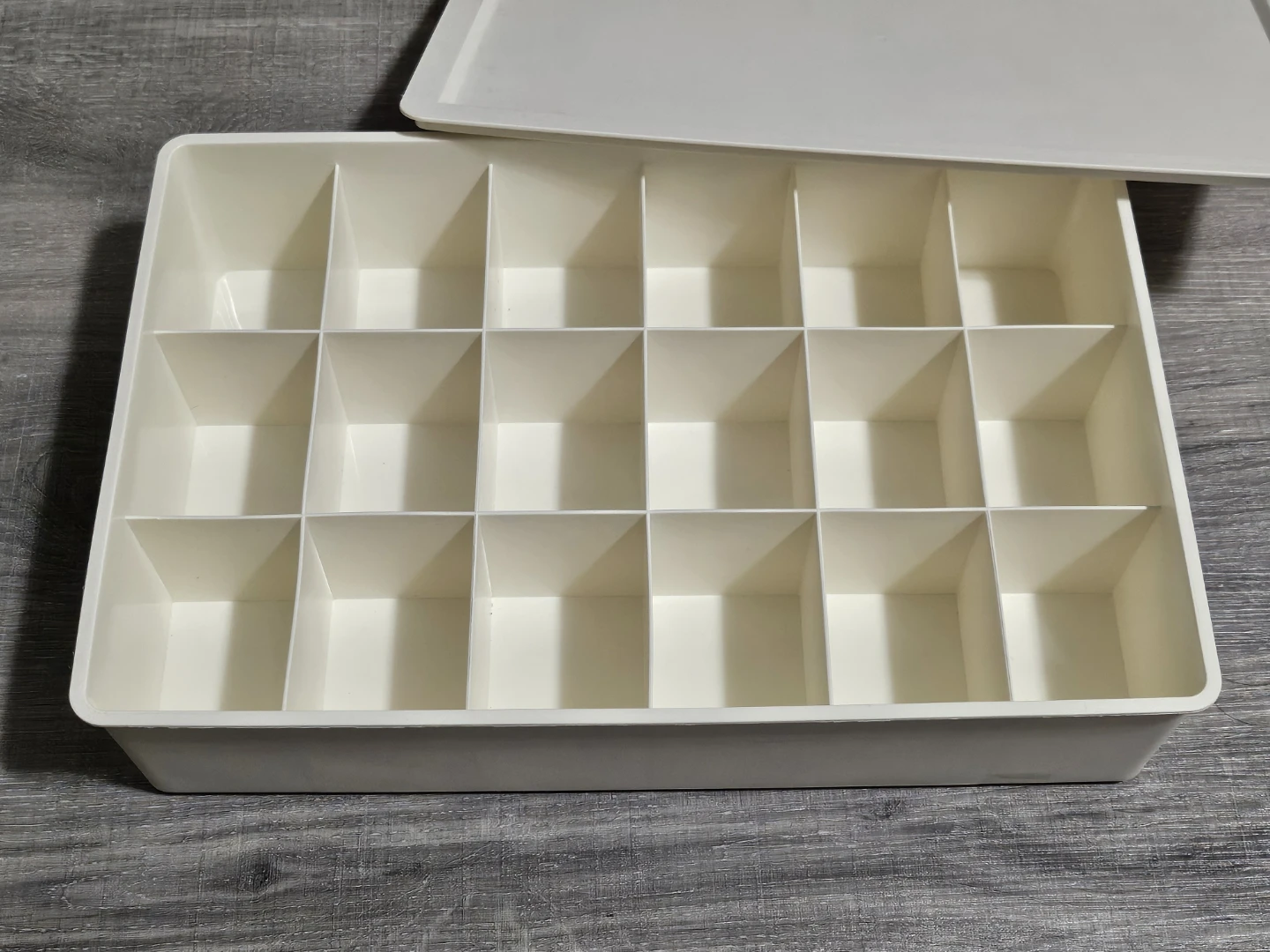 White Storage Box with Dividers