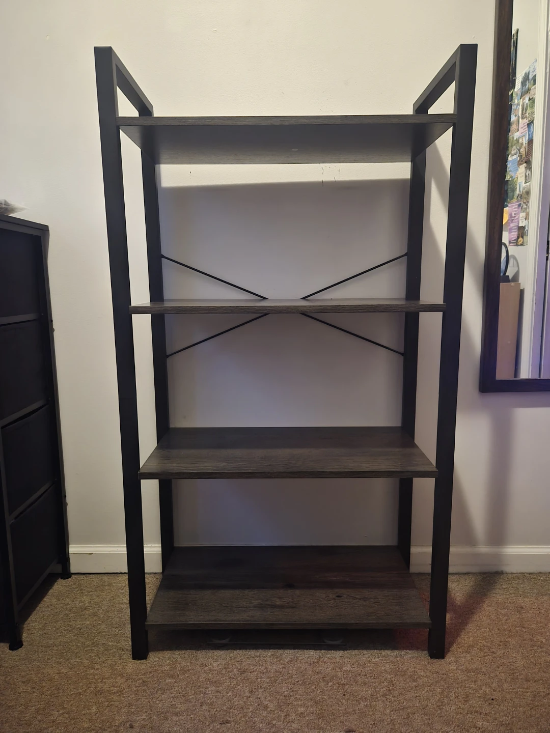 4-Tier Shelf, Wood and Metal