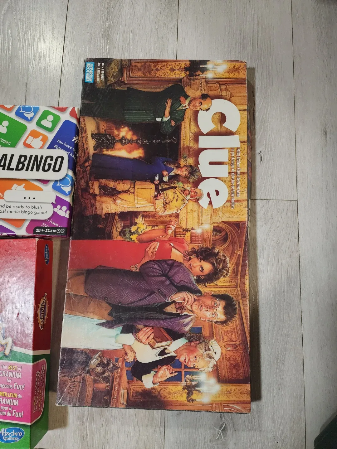 Board Games: Cranium, Clue, Social Bingo, Texas Hold'em Poker