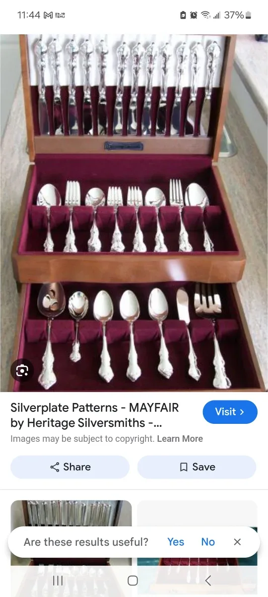 Heritage Silversmiths Mayfair Silverware Set