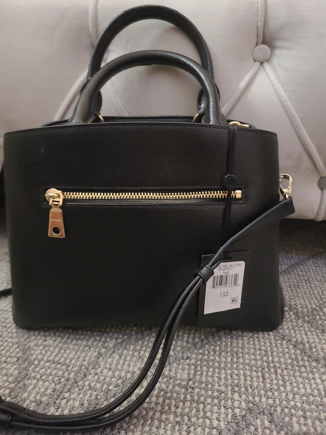 DKNY Black Leather Satchel - photo 3