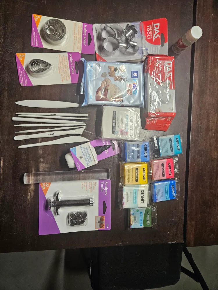 Cernit Polymer Clay + Sculpey Tools Bundle