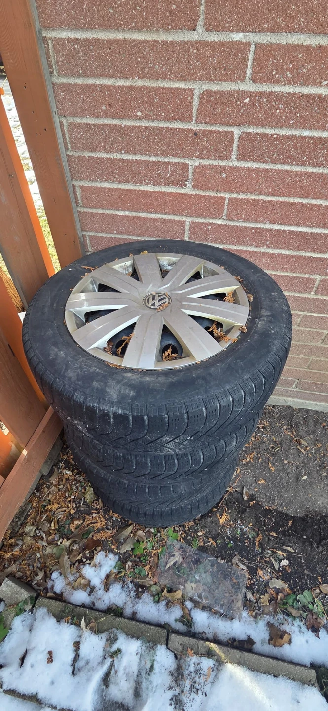 Volkswagen Tires with Hubcaps