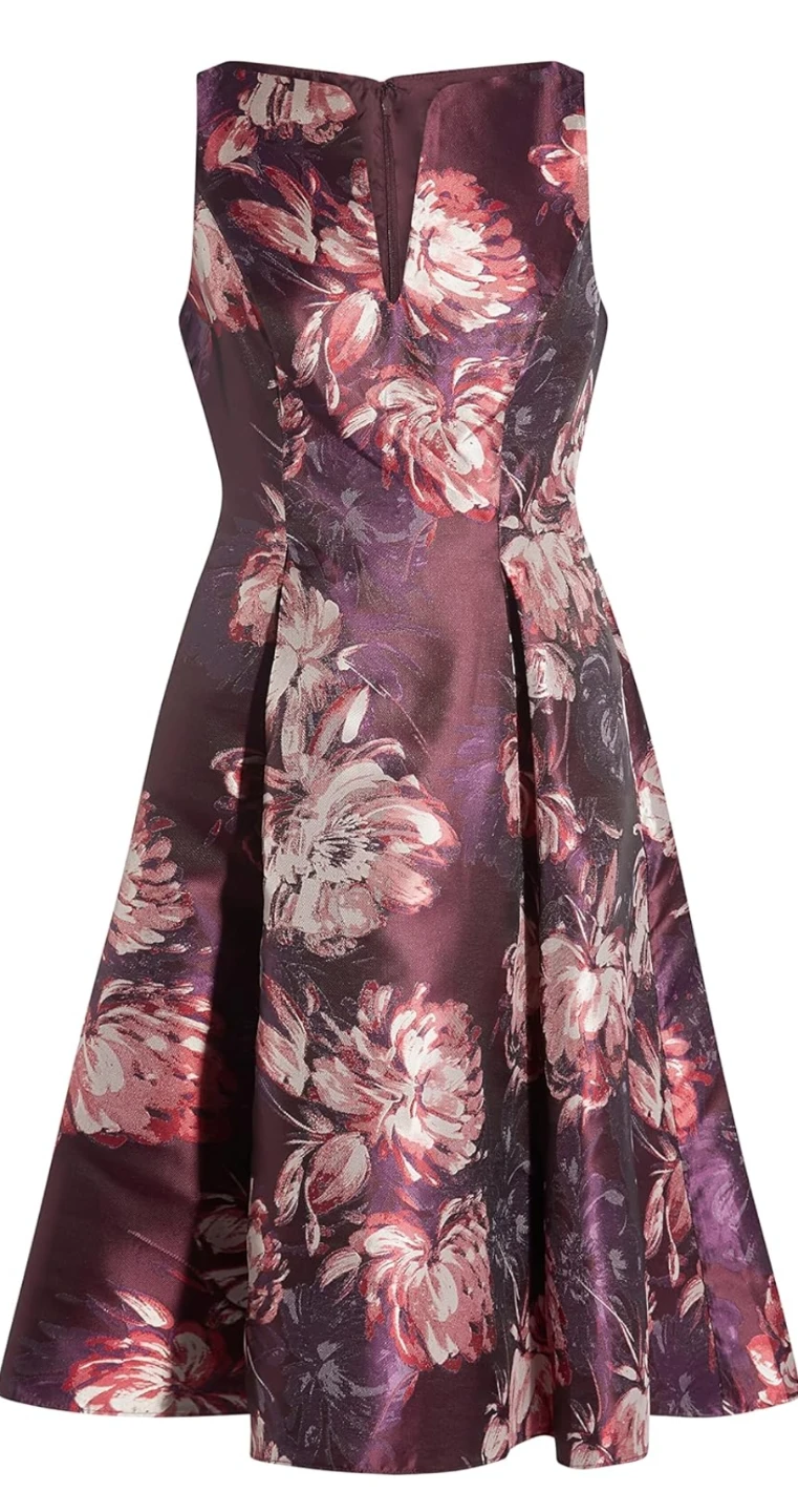 Adrianna Papell Women's Fit and Flare Jacquard Dress - photo 3