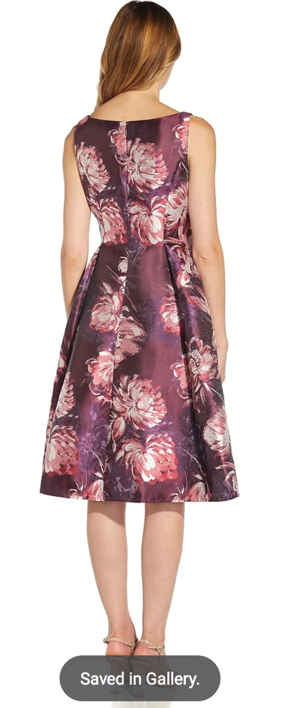 Adrianna Papell Women's Fit and Flare Jacquard Dress - photo 4