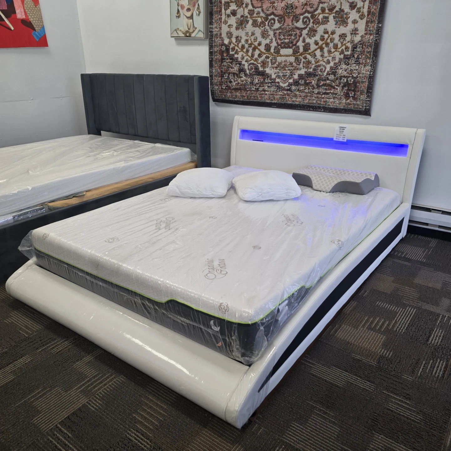 Brand new bed frame with LED headboard - photo 2