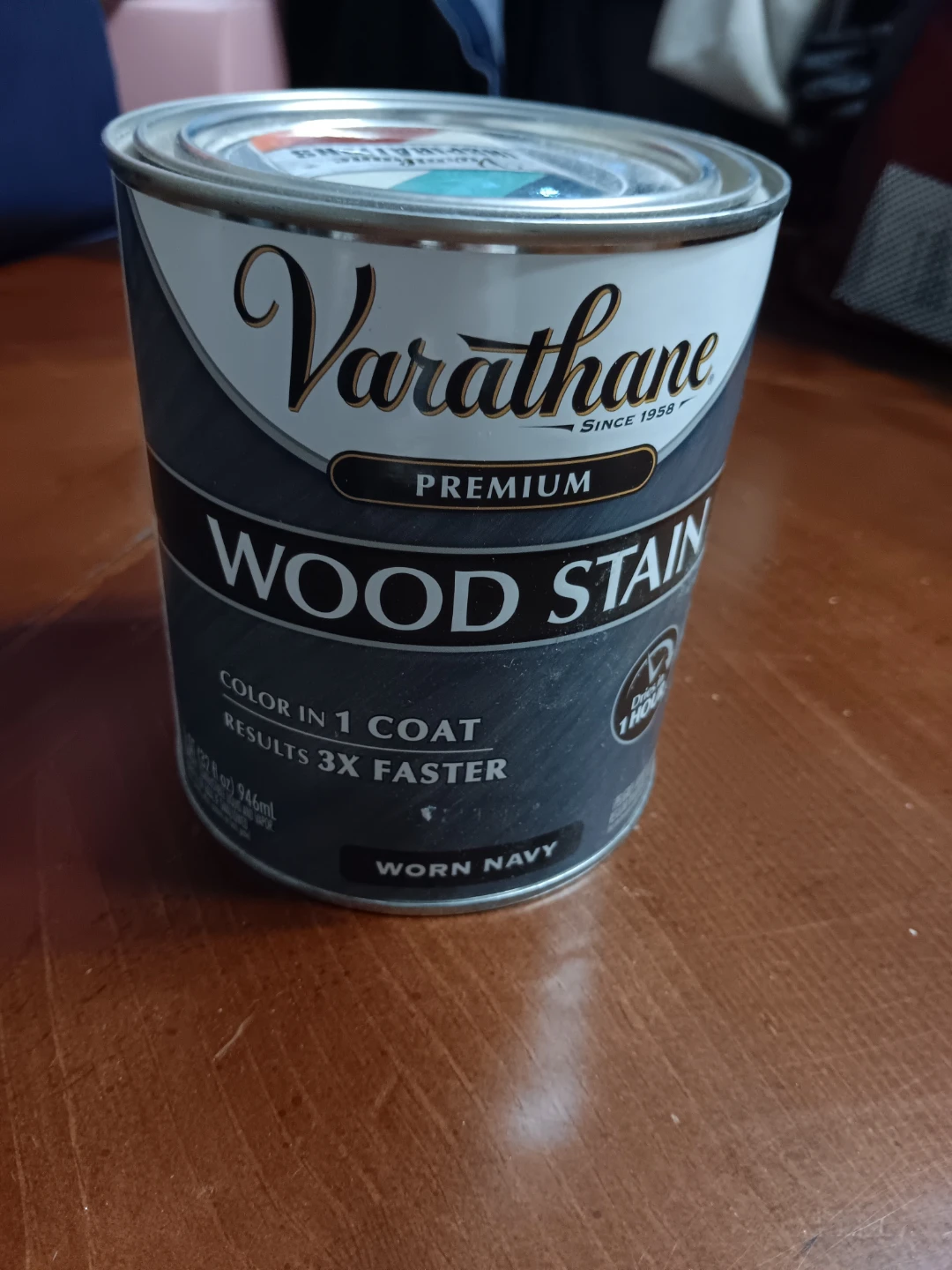 Varathane Premium Wood Stain - Worn Navy
