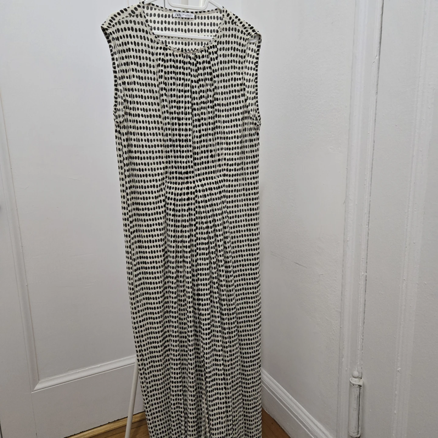 Zara Black & White Polka Dot Dress - Size S