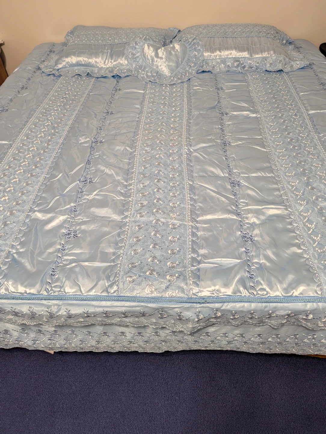 Light Blue Bedspread Set - photo 2