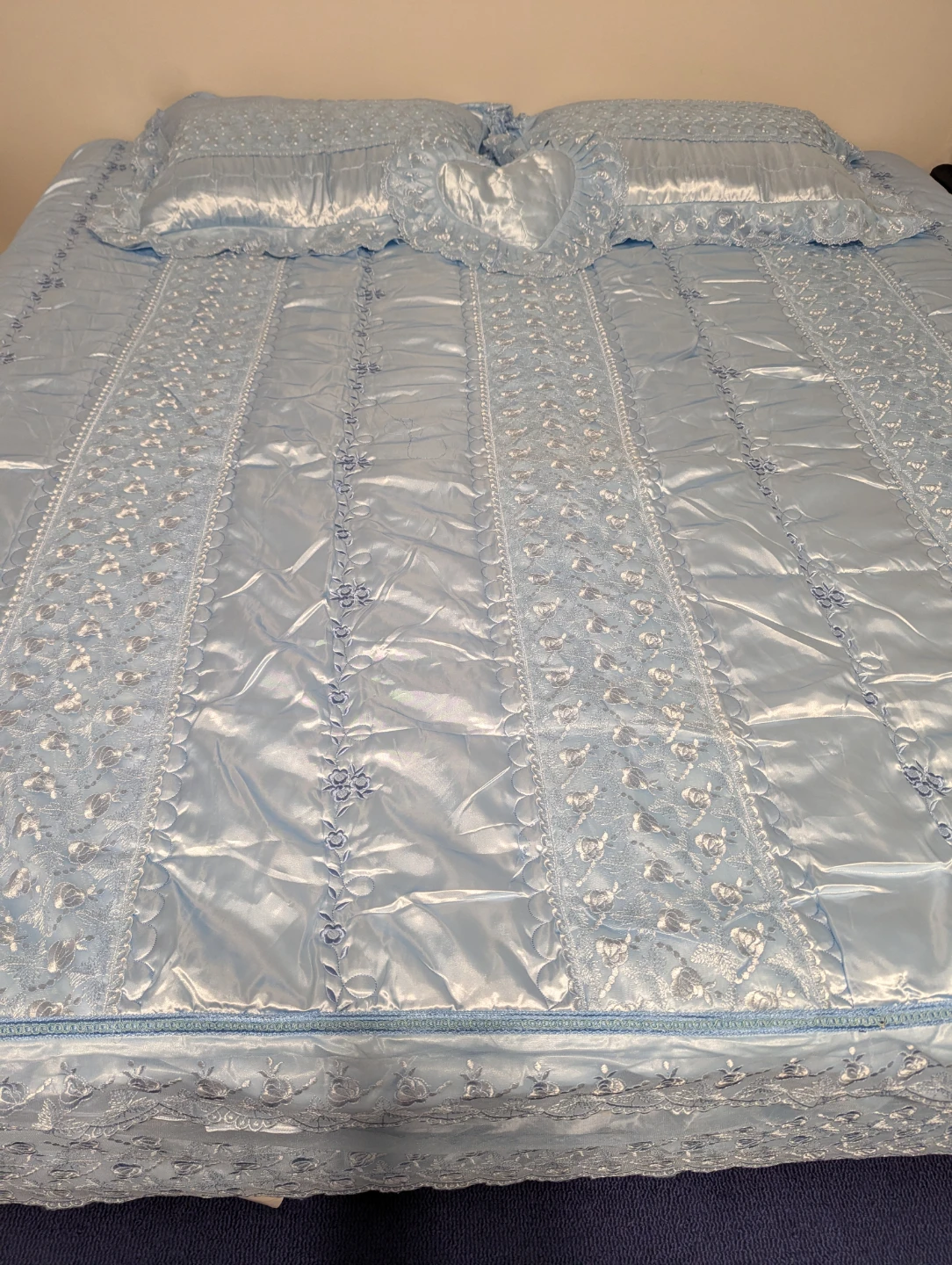 Light Blue Bedspread Set - photo 3