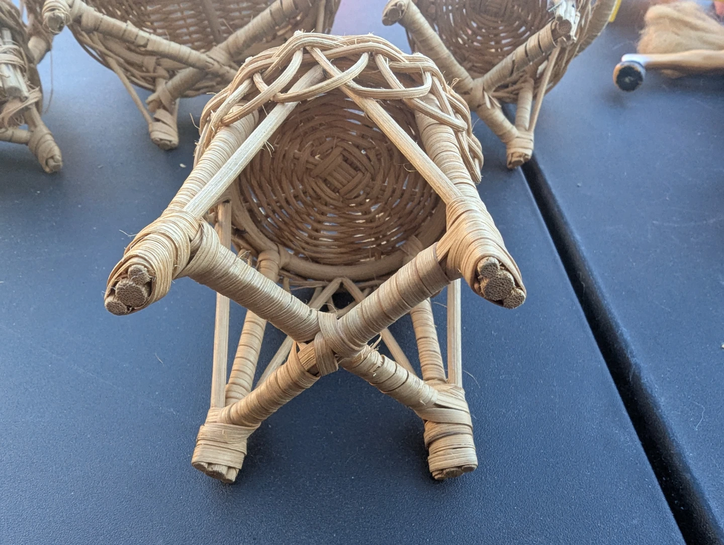 Miniature Wicker Chairs & Table Set - photo 5
