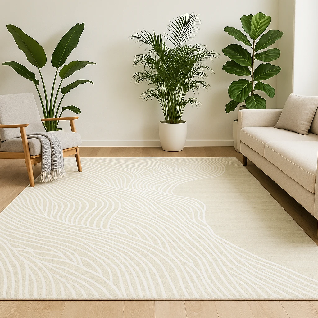 Brand New 5x7 Beigey Wavey Rug - photo 4