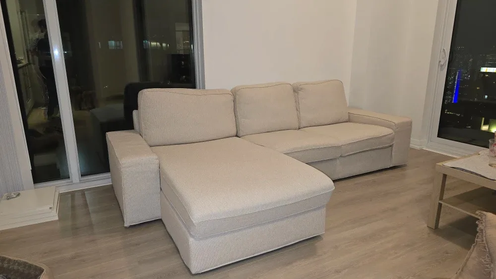 IKEA Kivik Sofa with Chaise - Beige