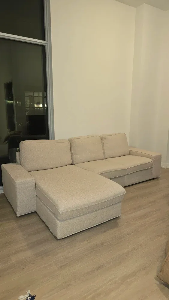IKEA Kivik Sofa with Chaise - Beige image indicator(2)