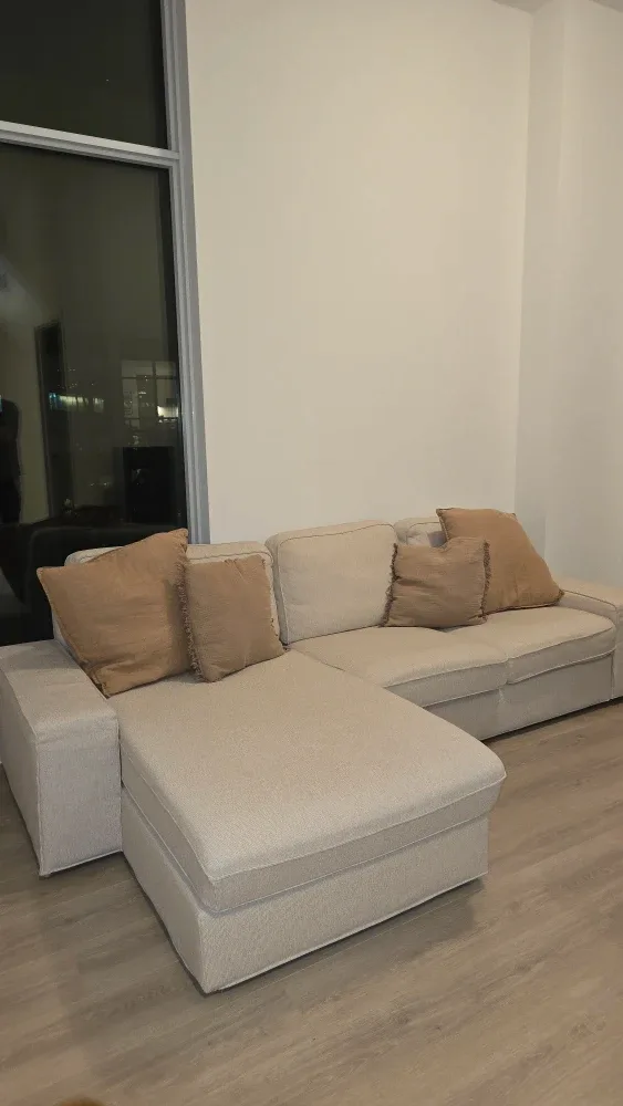 IKEA Kivik Sofa with Chaise - Beige image indicator(5)