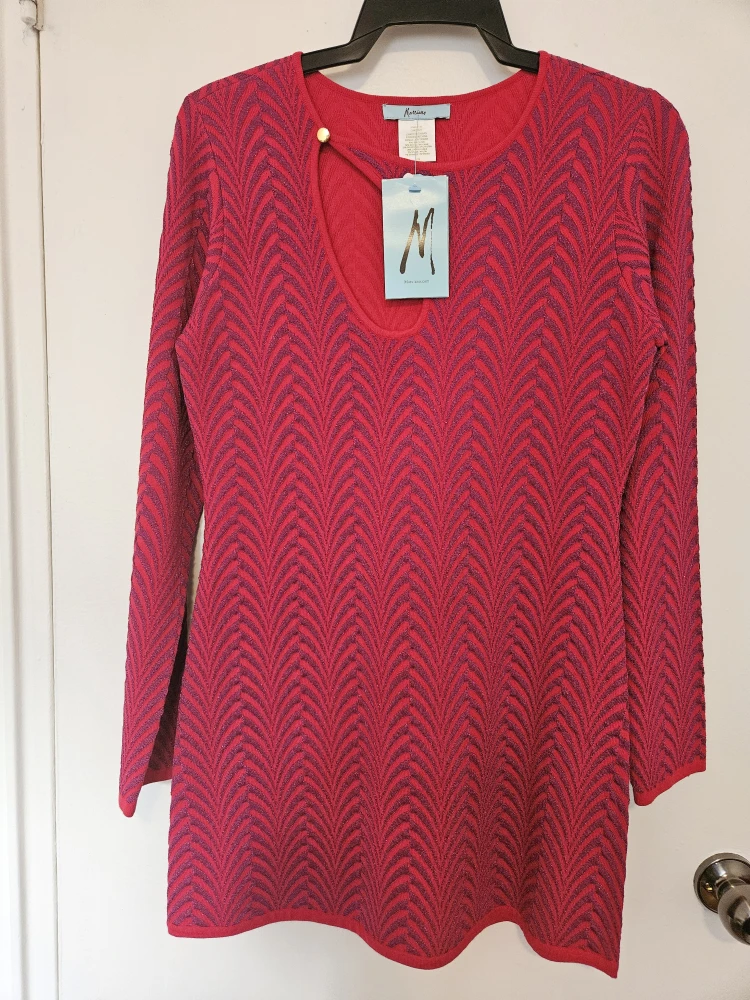 Marciano Red & Purple Dress - Size Large