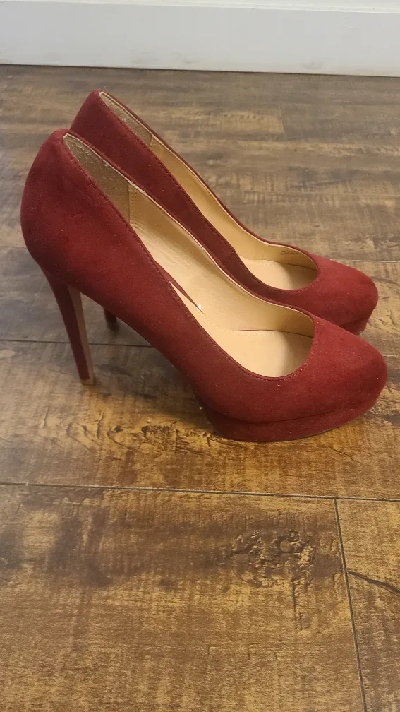 Forever 21 Burgundy Heels