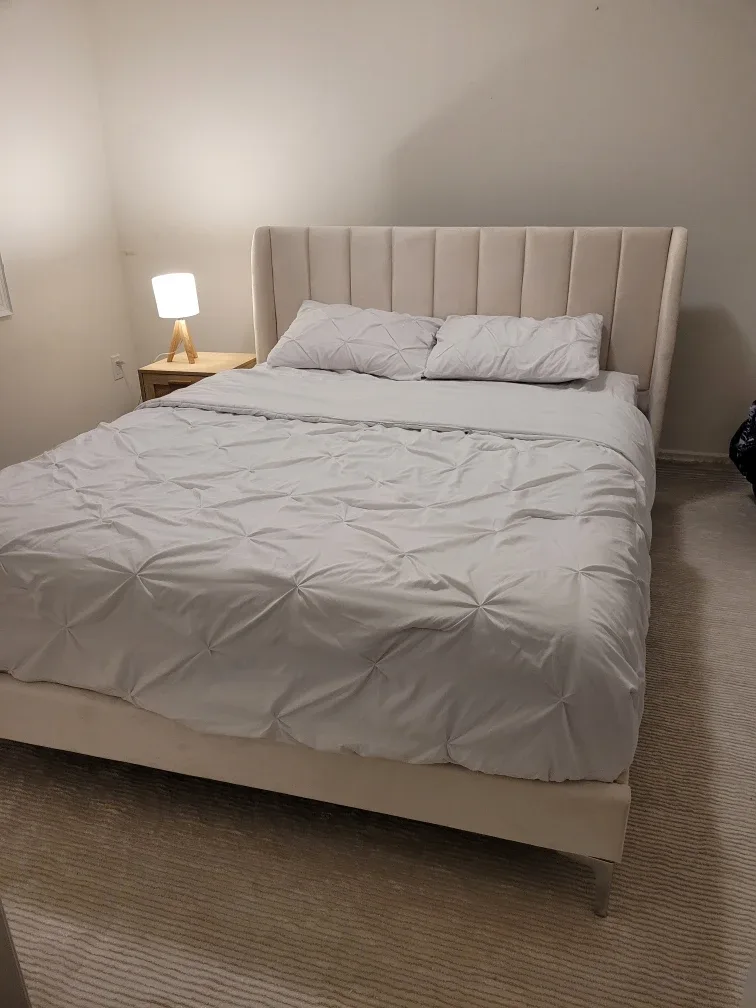 Queen Size Bed Frame - Beige image indicator(2)