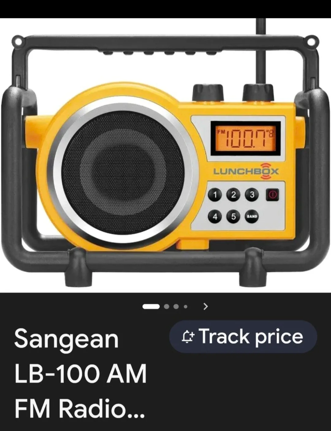 Sangean LB-100 Compact FM /AM Rugged Radio