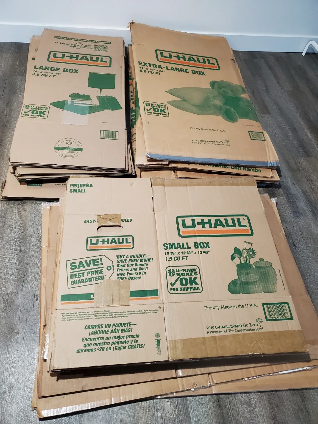 Moving Boxes - Various Sizes