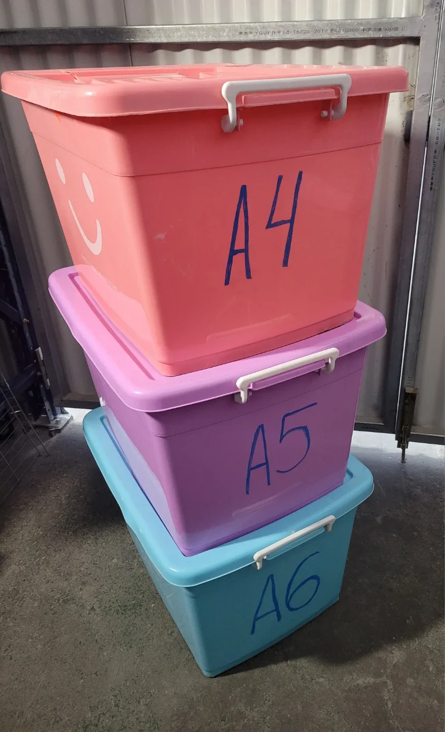 Storage Boxes with Lids and wheels - Set of 3 image indicator(2)