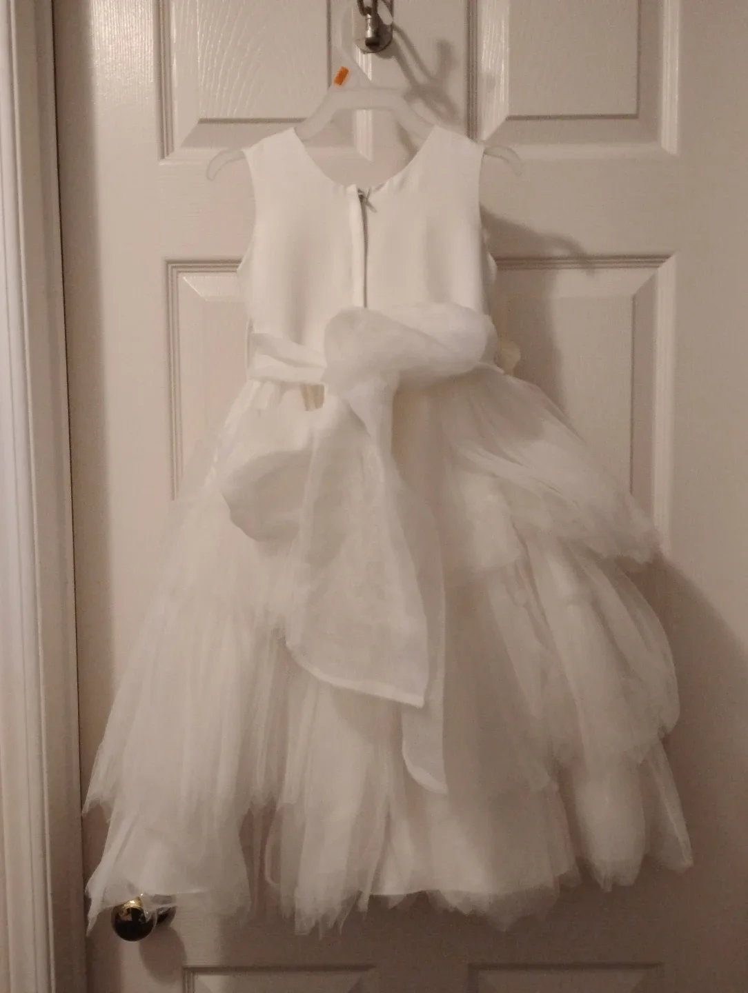 White Tulle Flower Girl Dress image indicator(2)