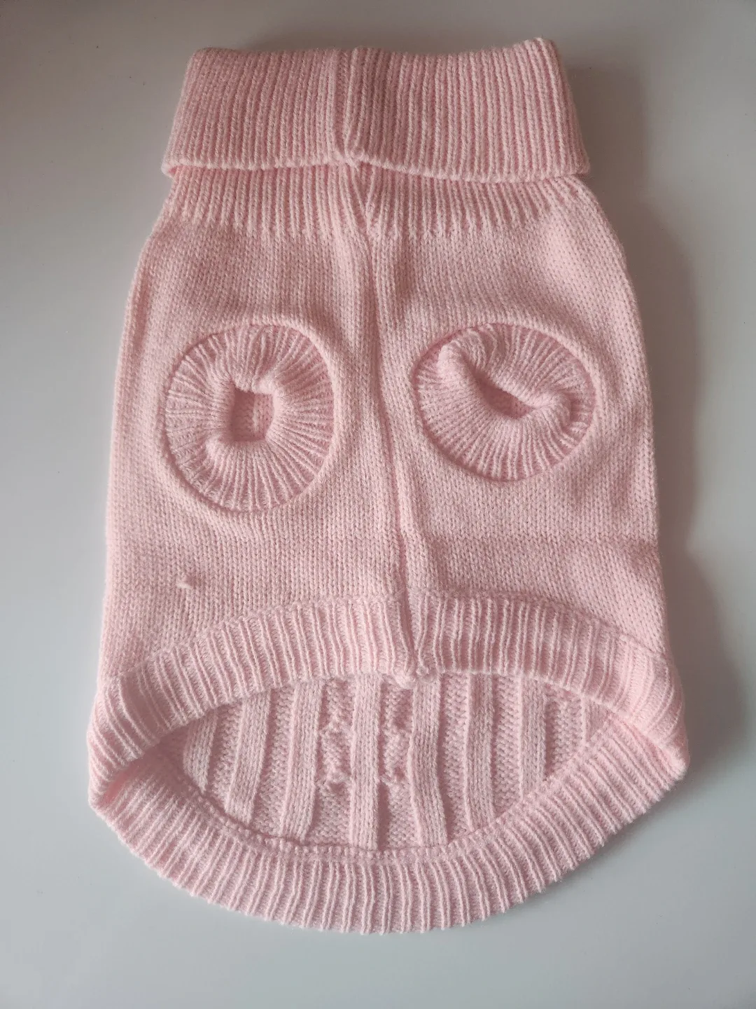 Dog Sweater - Red & Pink Knit #cleanout image indicator(4)