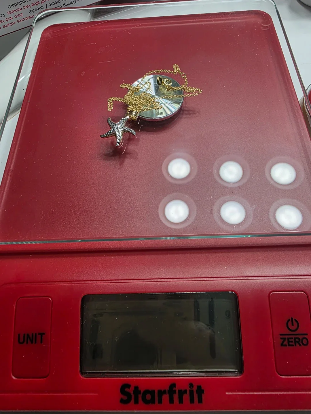 14kt solid Gold Starfish Pendant Necklace image indicator(6)