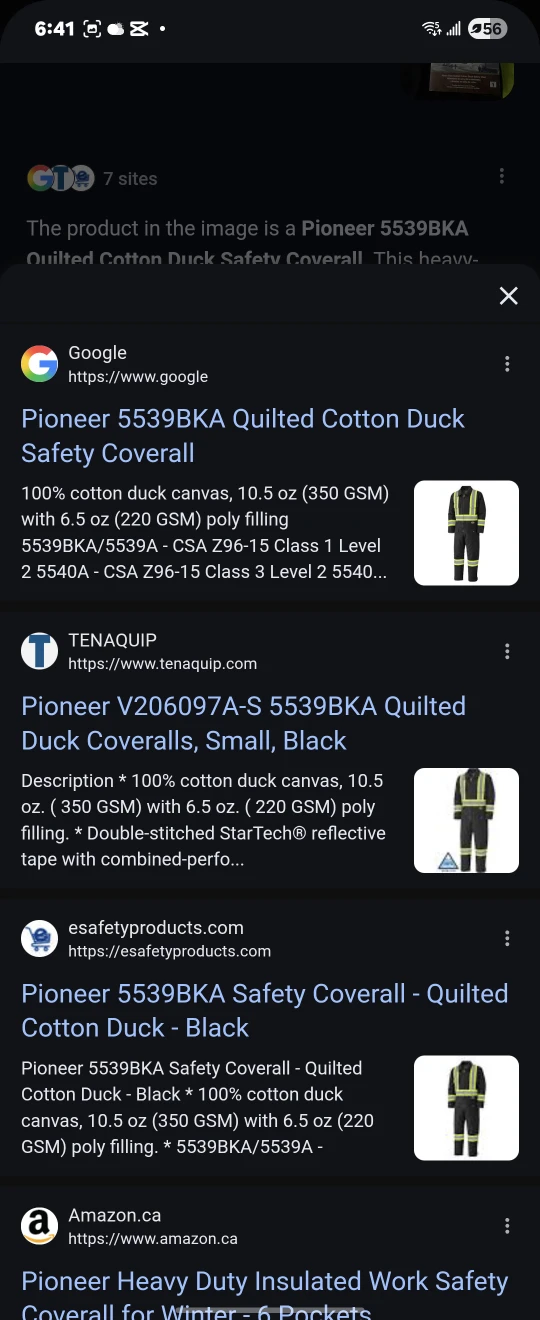 (New) Pioneer Quilted Duck Safety Coverall - 1 Size S/3XL - photo 3