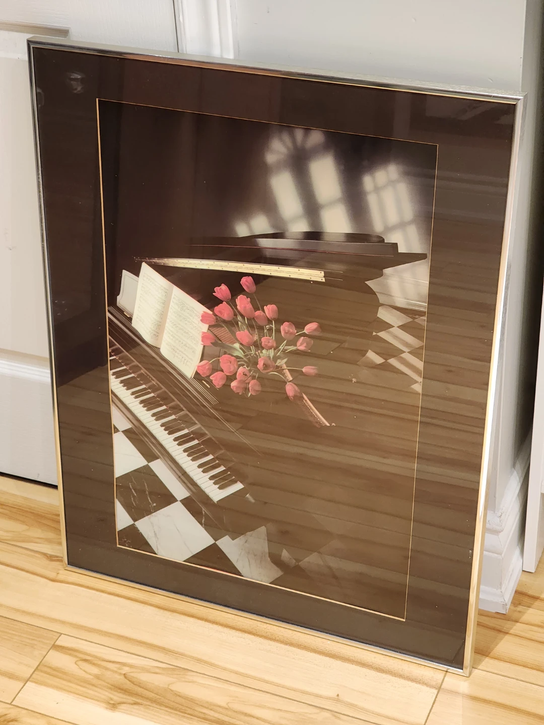 Piano & Flowers Framed Art Print - photo 5